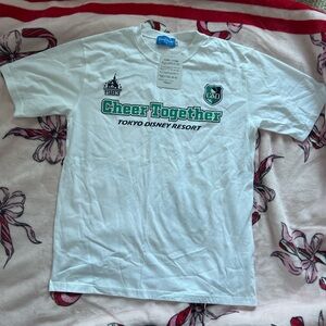 NWT Disney Tokyo resort cheer together chip dale and Claire chipmunk white top S